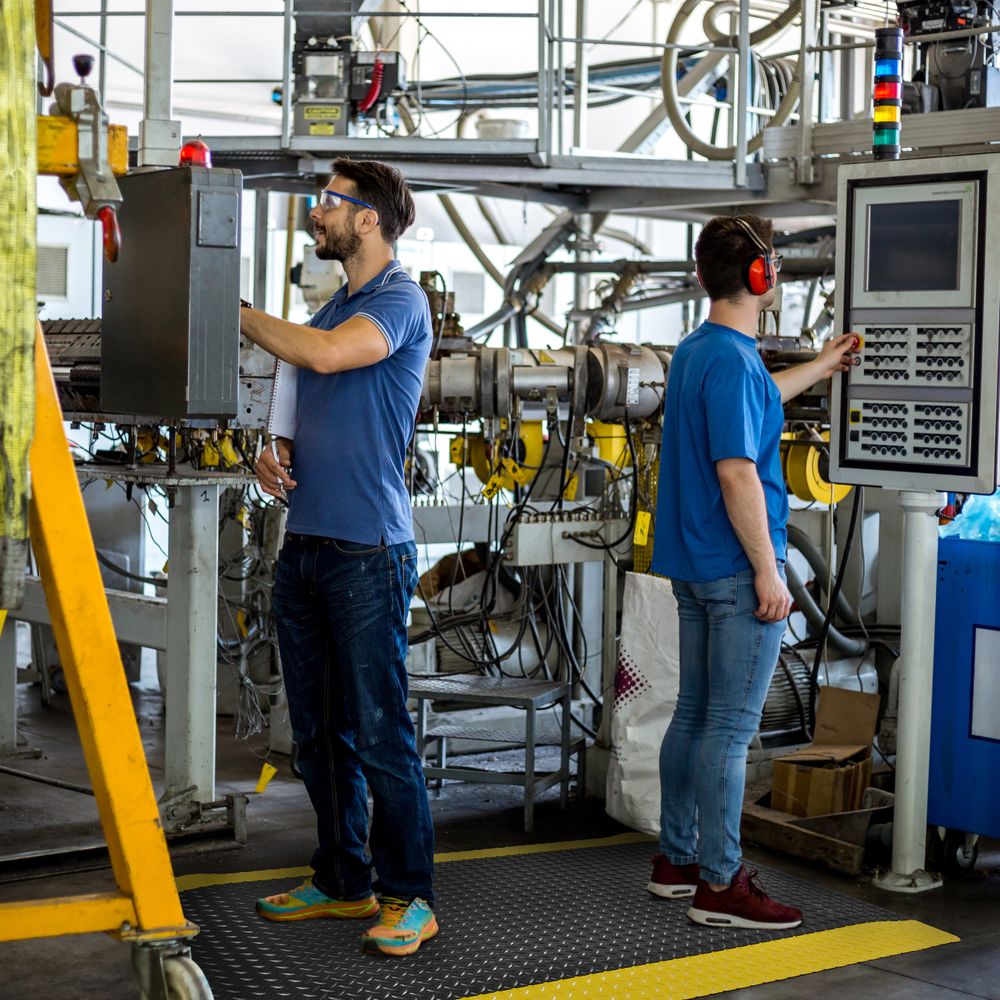 Anti-Ermüdungsmatte Schwarz/Gelb Saddle Trax® 979 Notrax