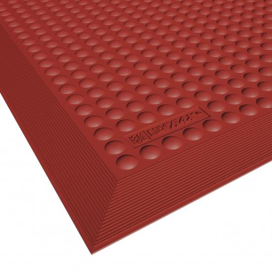 458 Skystep™ rote Küchenmatte mit abgeschrägten Kanten