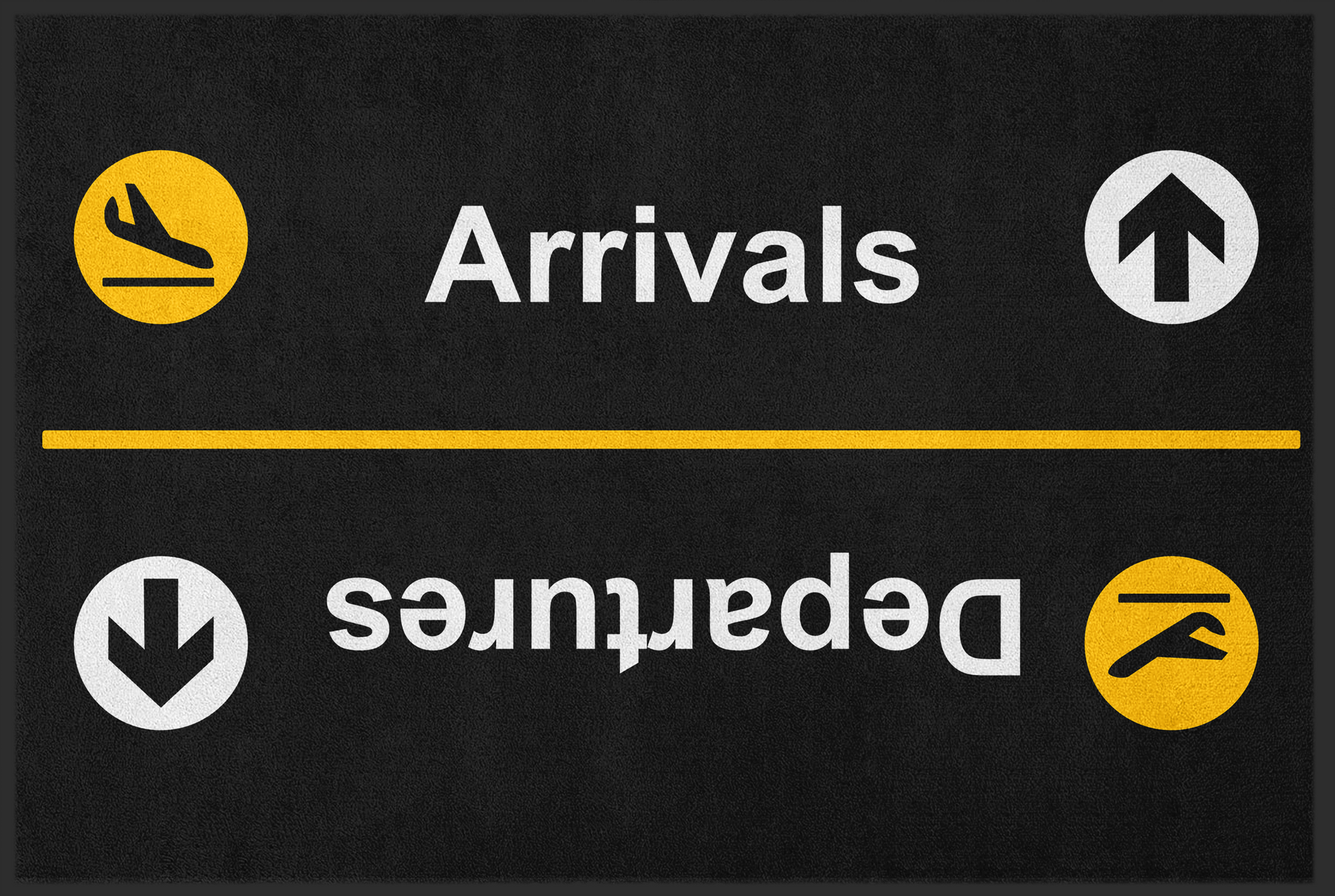 Fussmatte Arrivals Departures 10326