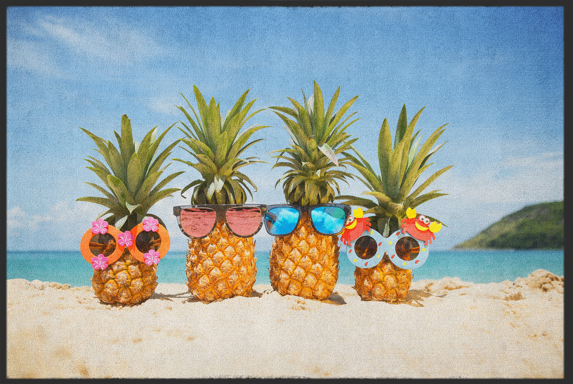 Fussmatte Ananas 10456