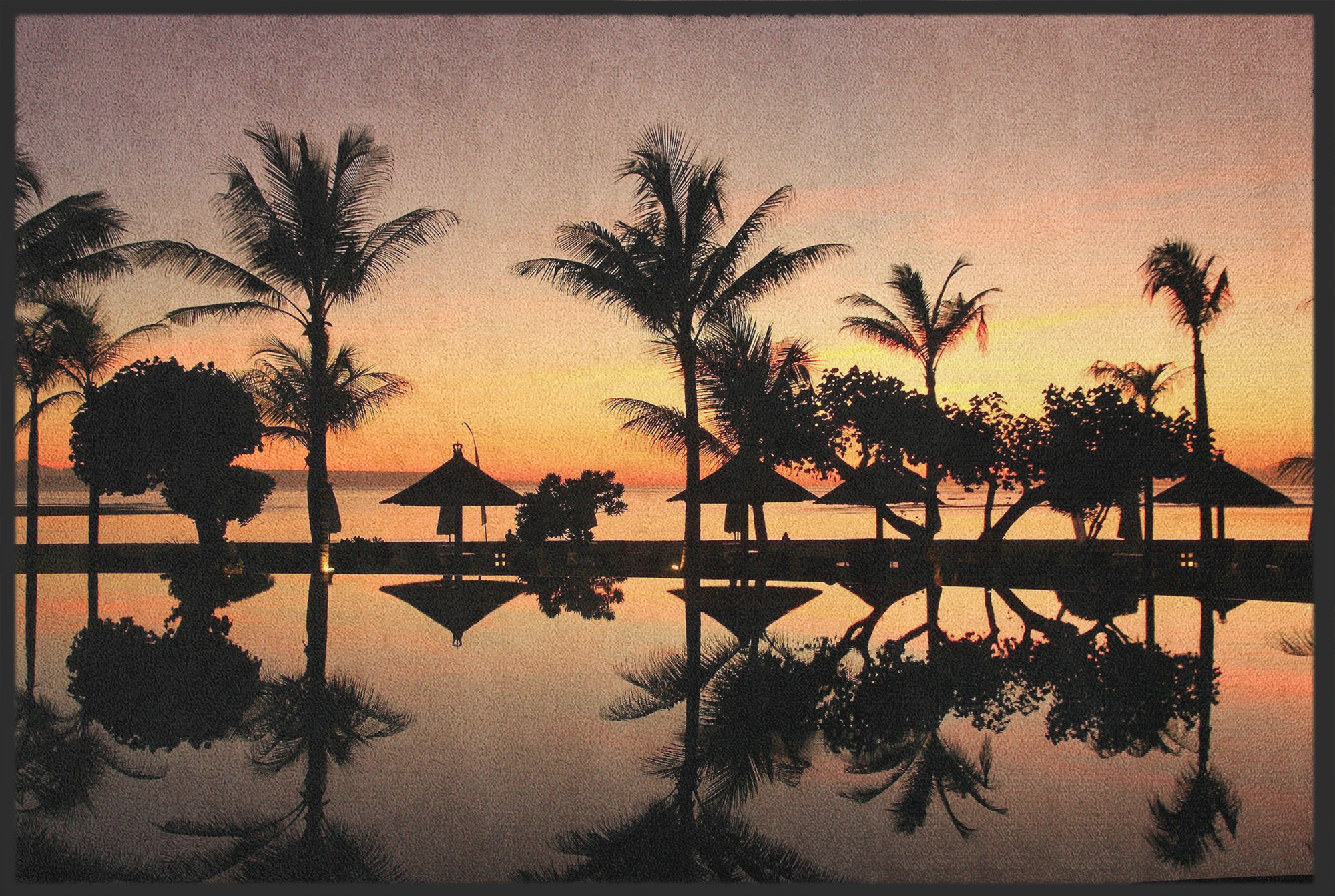 Fussmatte Palmen 10532