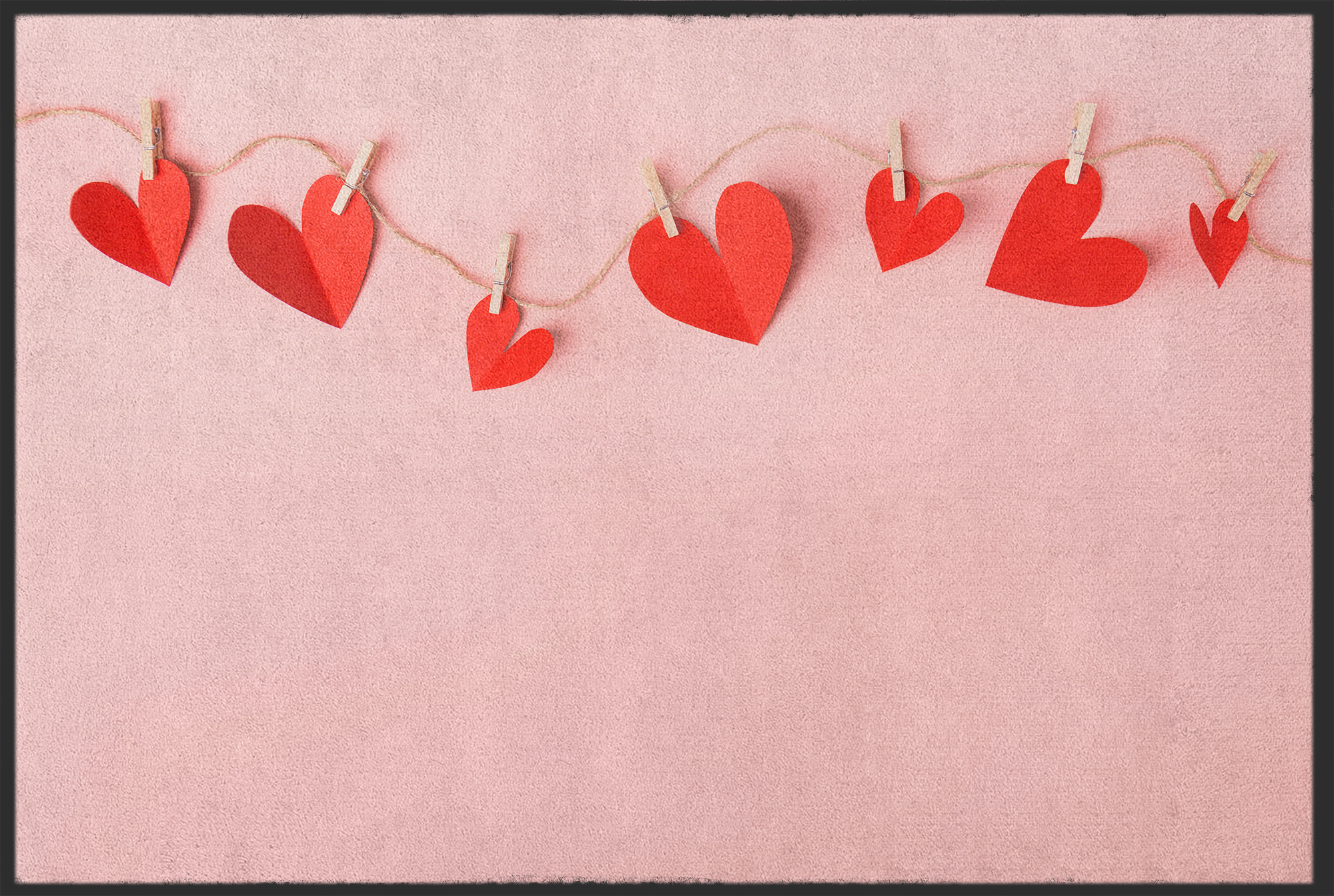 Fussmatte Herzen 10576