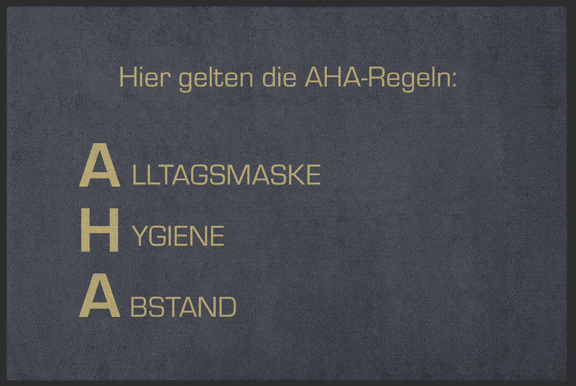 Fussmatte AHA-Regeln 10614