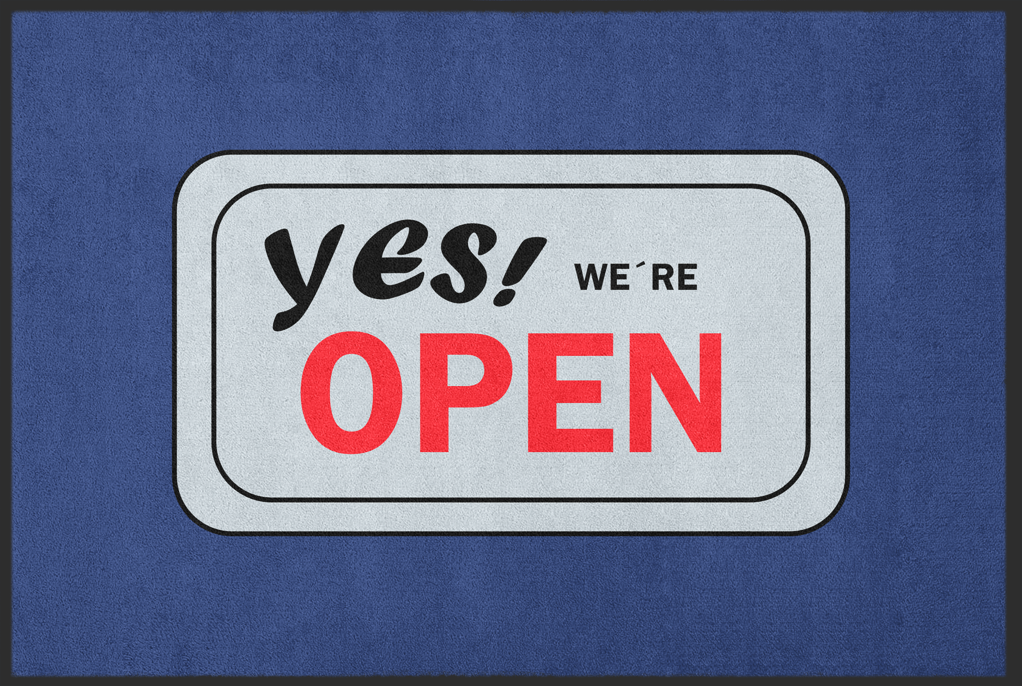 Fussmatte Yes we are open 10622