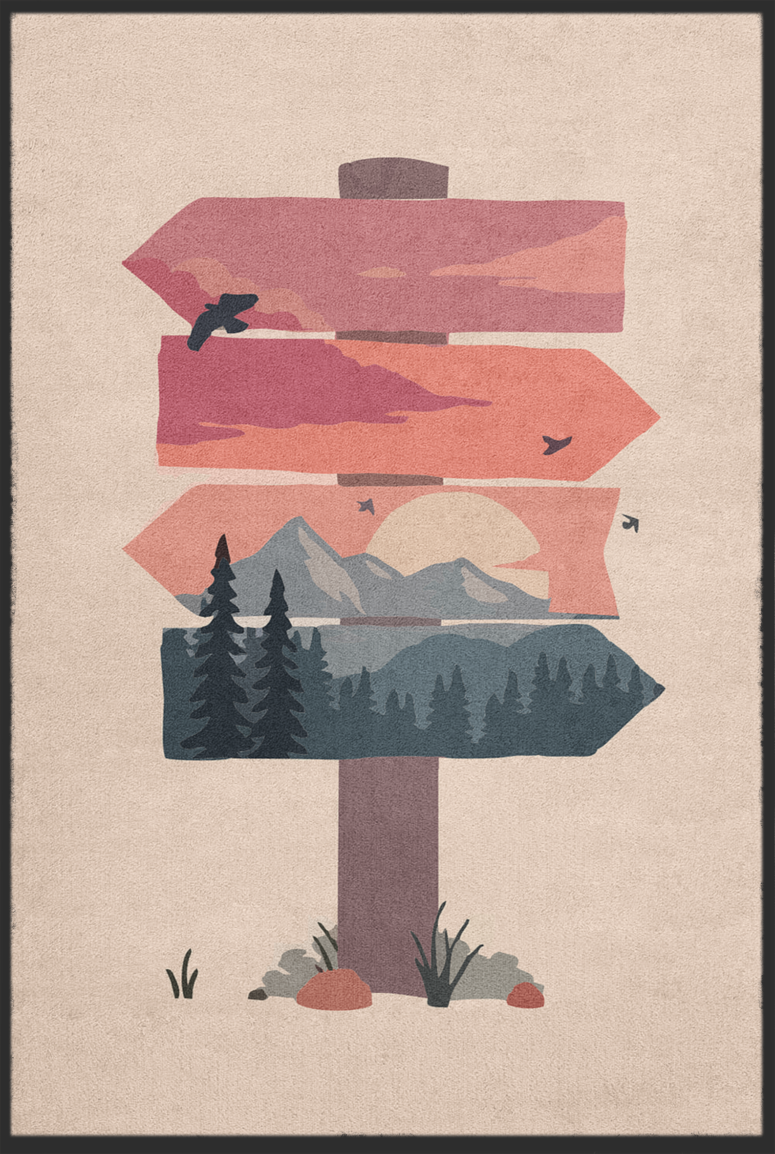 Fussmatte Wegweiser 10656