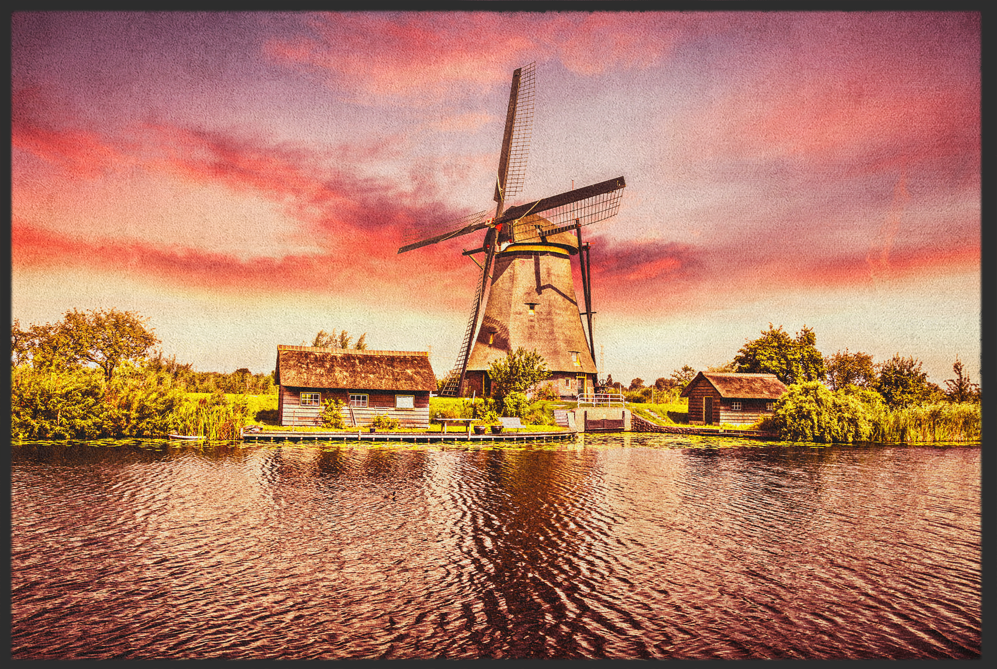 Fussmatte Windmühle 10706