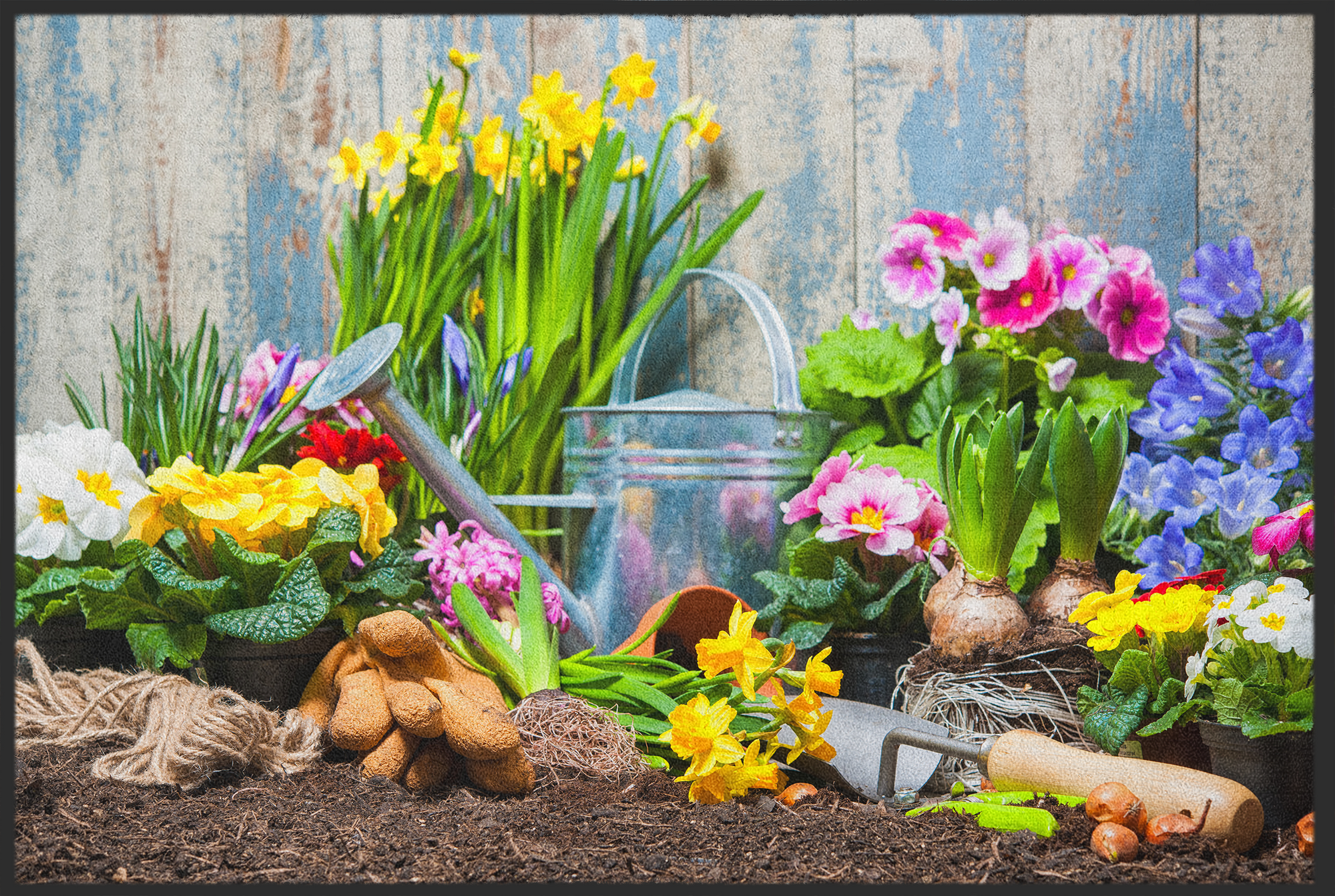 Fussmatte Blumenbeet 10776