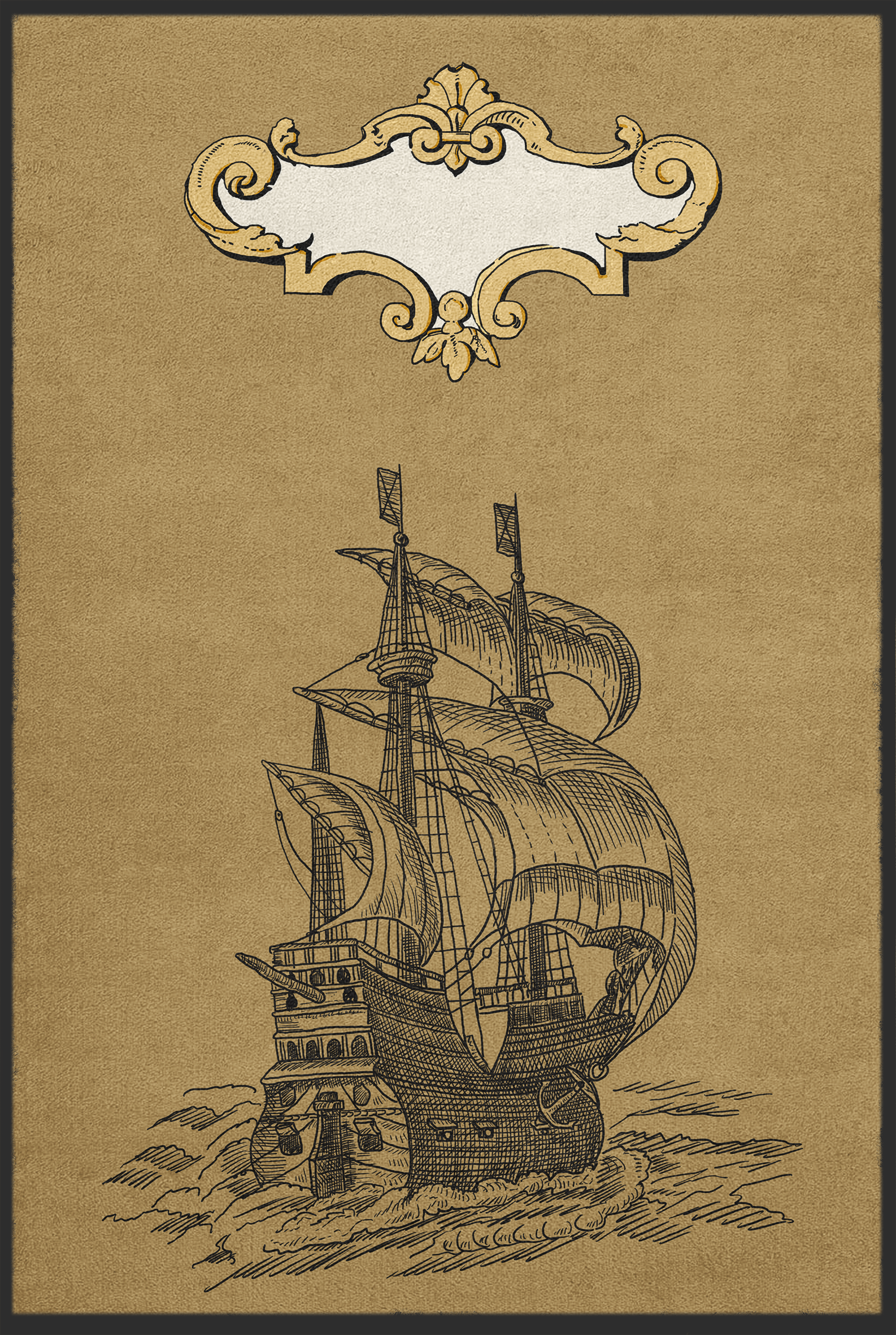 Fussmatte Segelschiff 10802