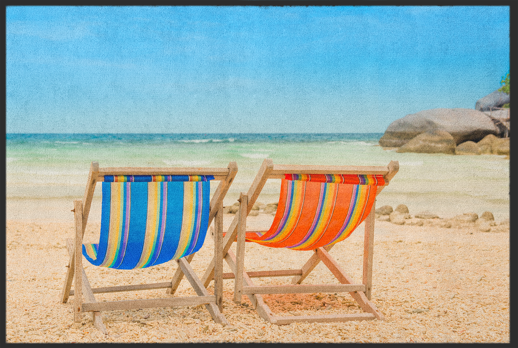 Fussmatte Liegestühle 10838