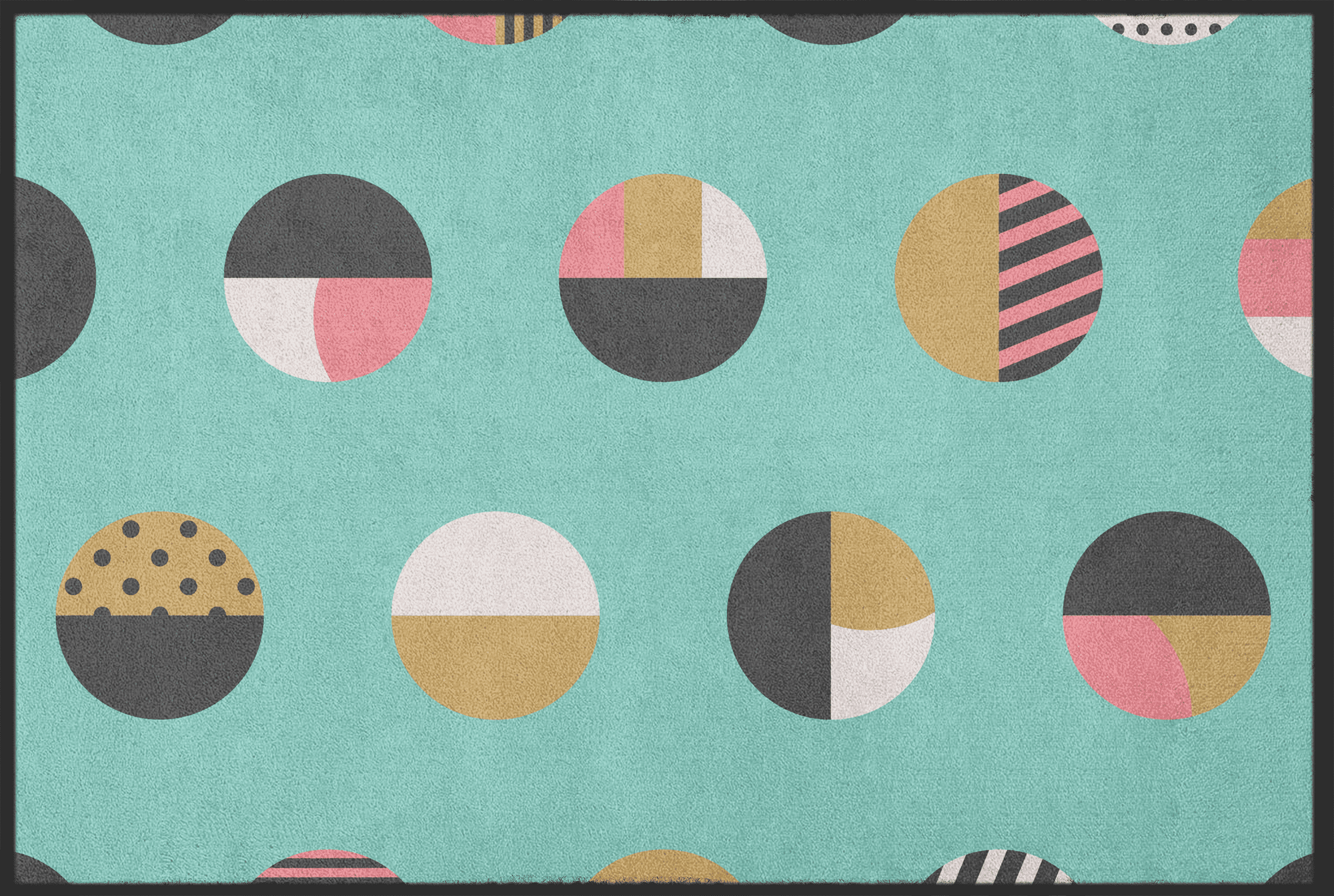 Fussmatte Kreise 10871