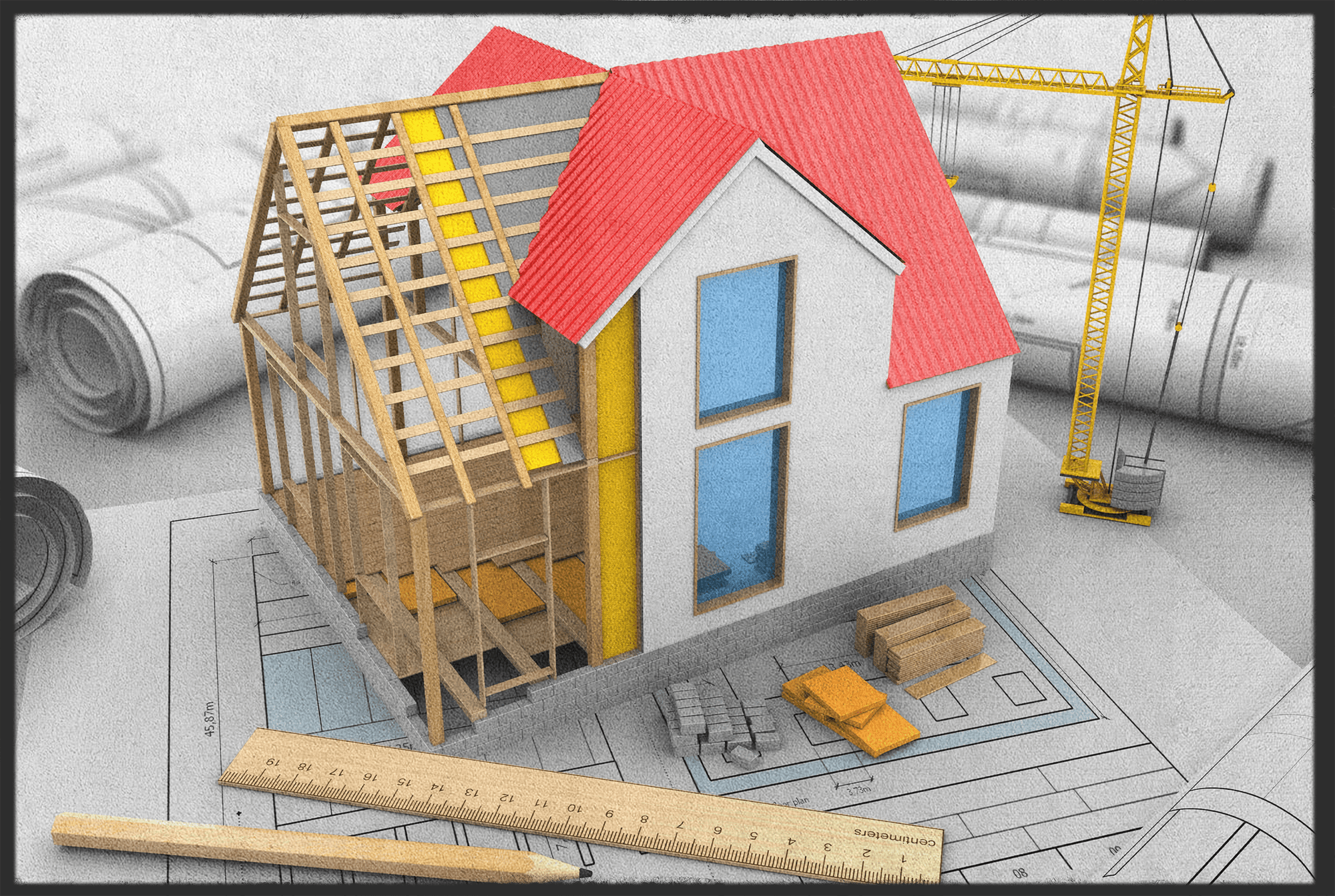 Fussmatte Hausbau 10884