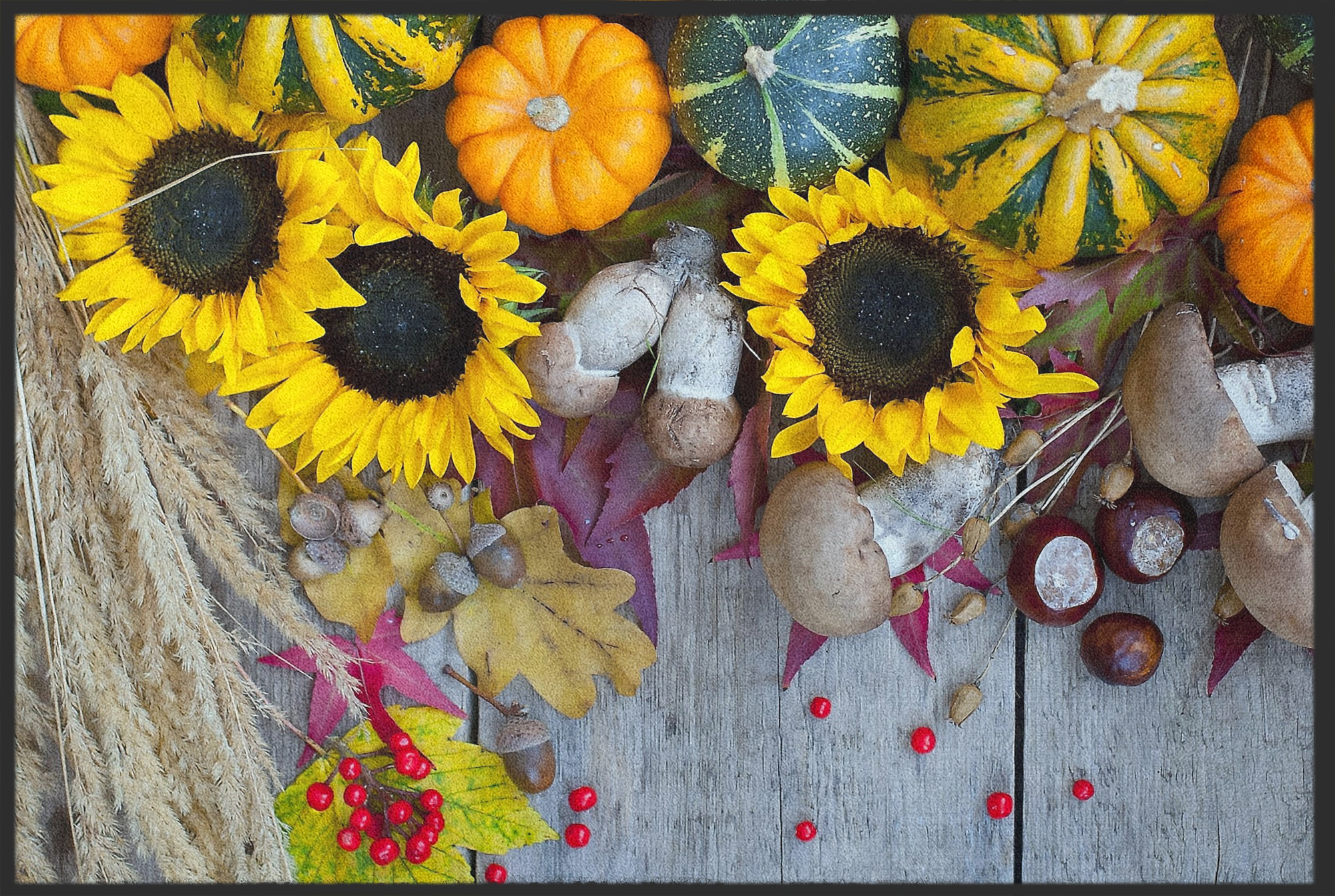 Fussmatte Sonnenblumen 10954