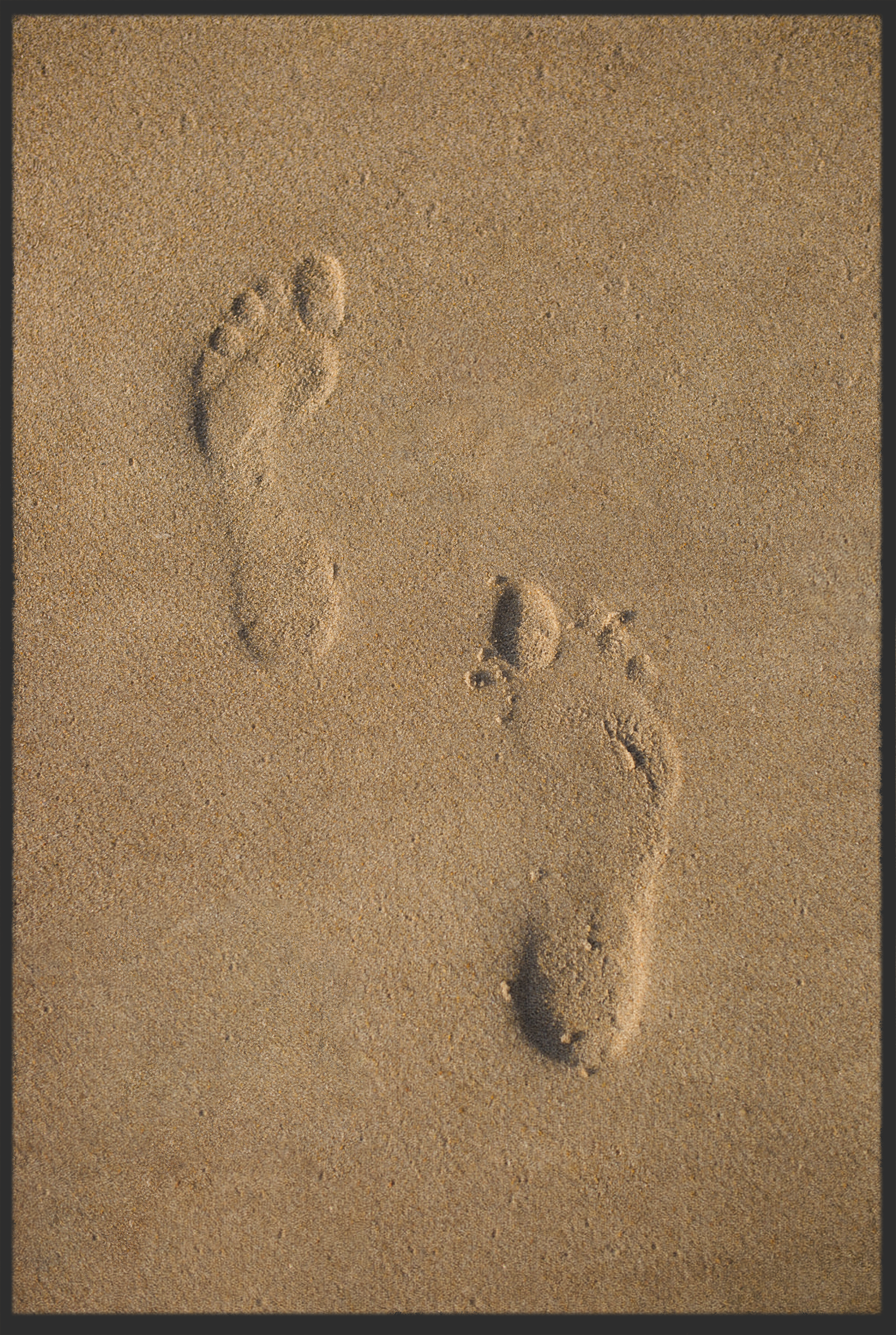 Fussmatte Abdrücke Sand 10963