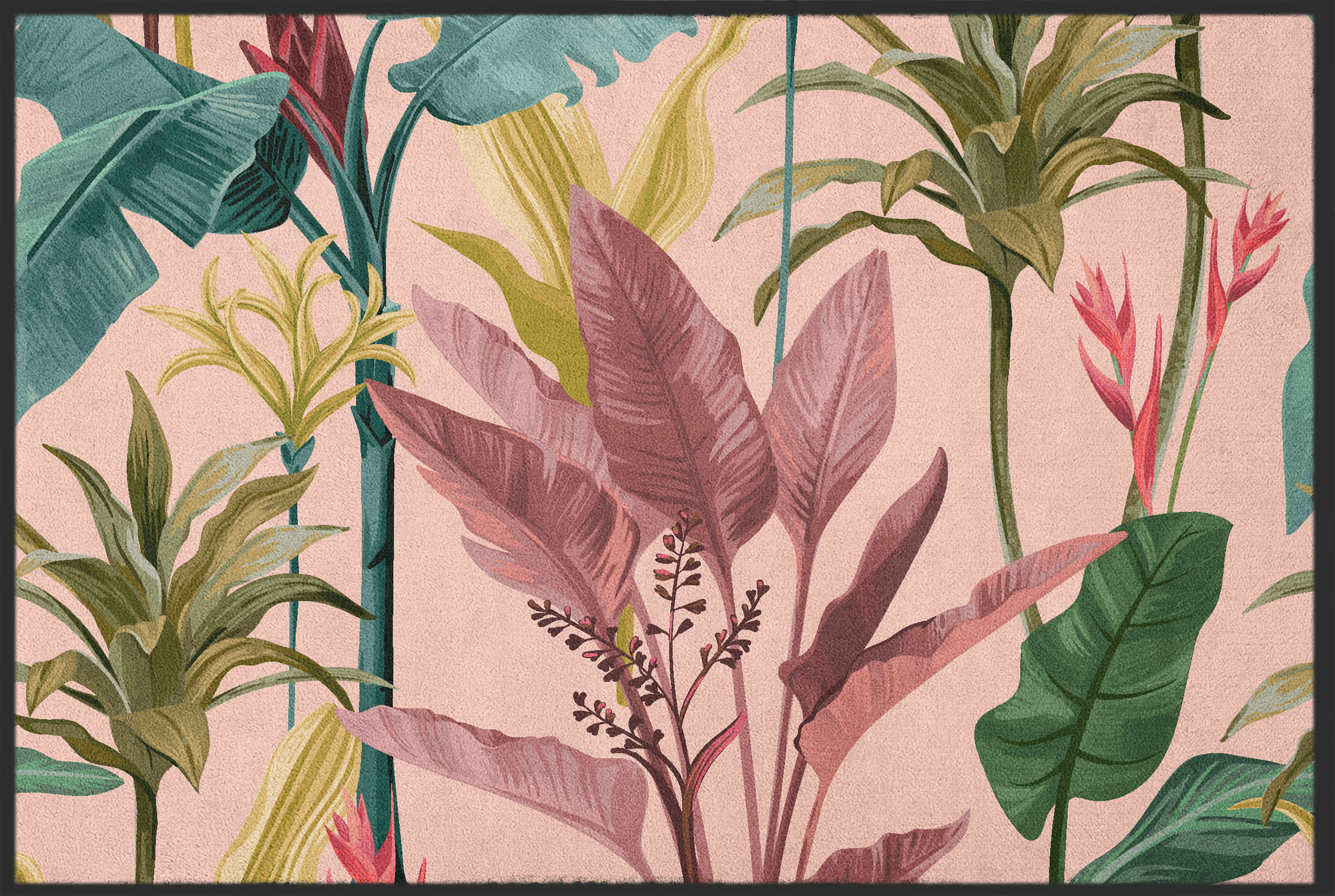 Fussmatte Blumenmuster 11096