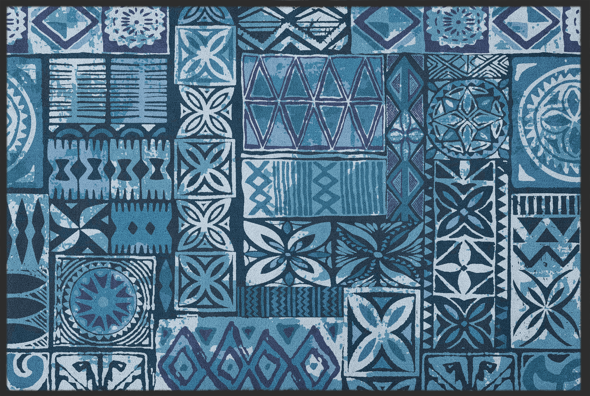 Fussmatte Blau 11102