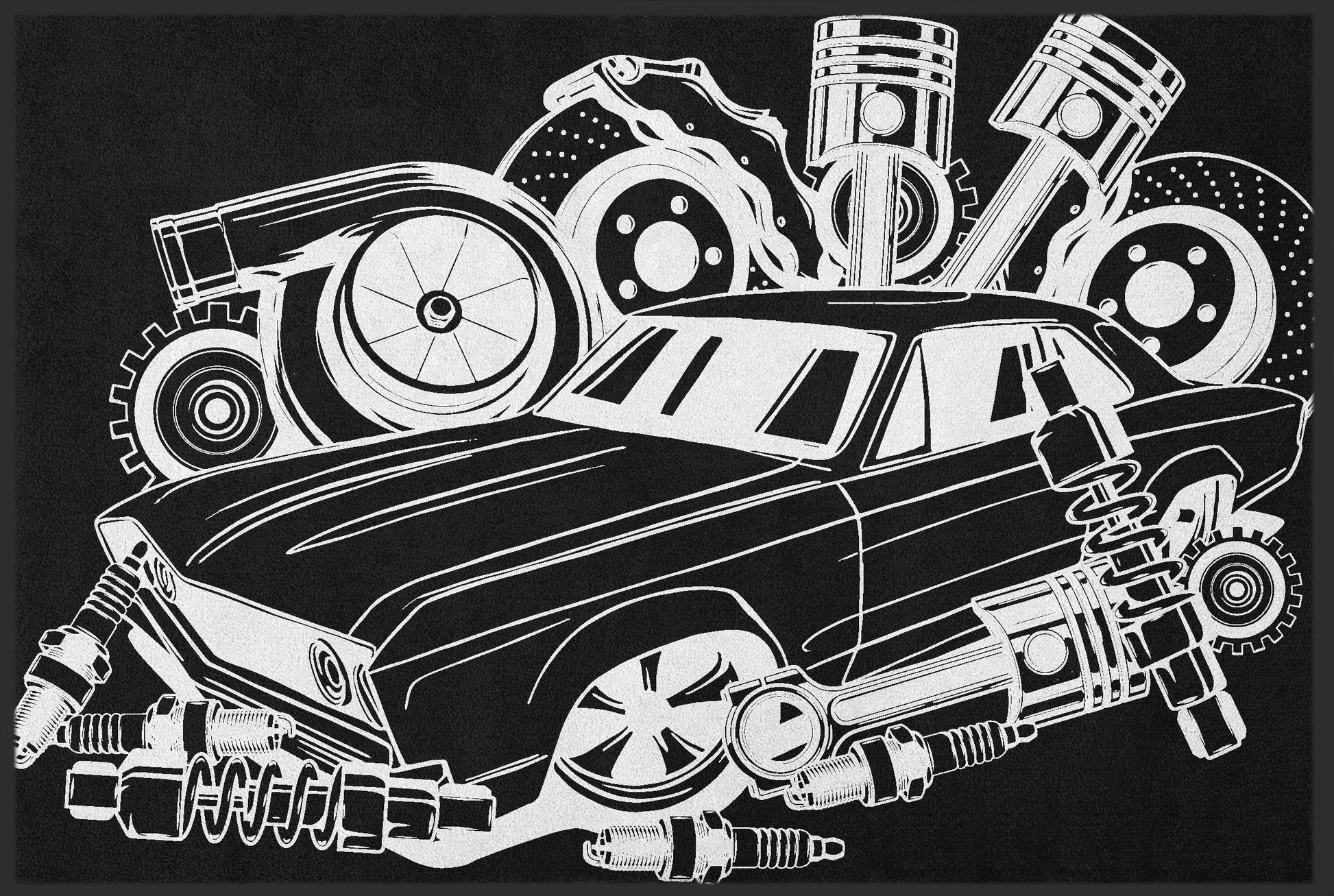 Fussmatte Autowerkstatt 11123