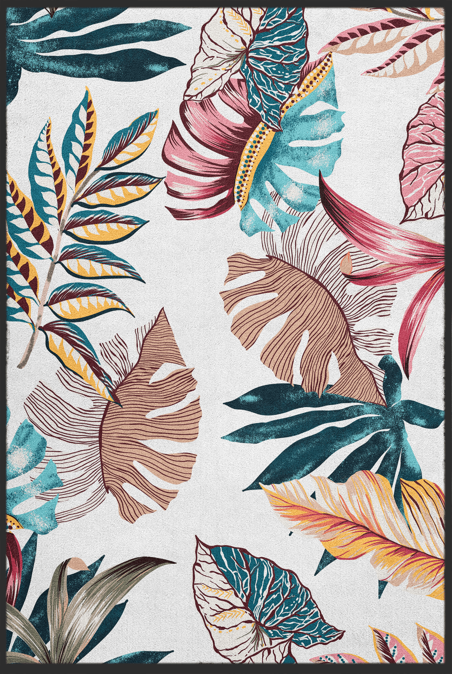 Fussmatte Blumenmuster 11130