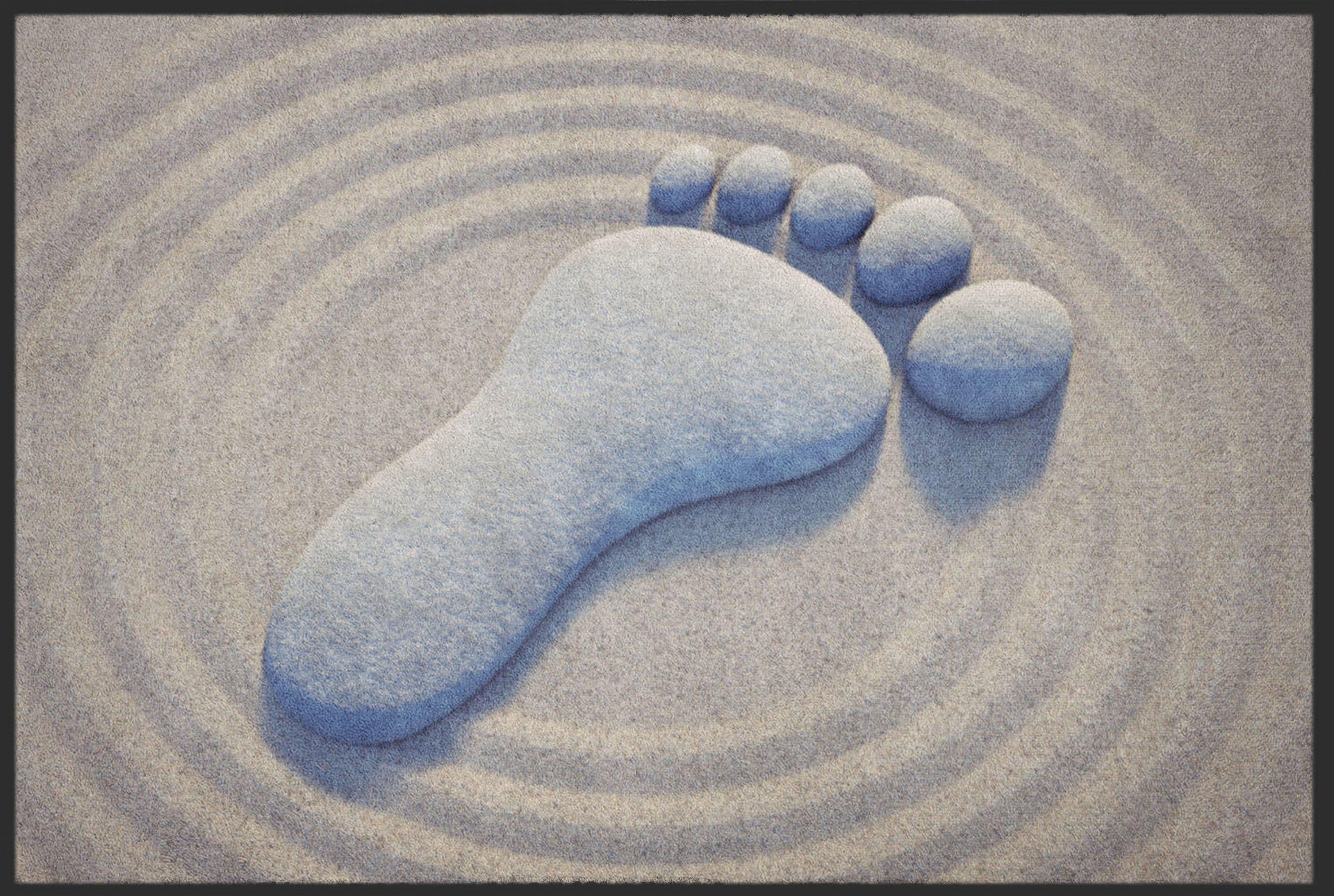 Fussmatte 4078 - 60 cm x 45 cm / Mit Gummirand