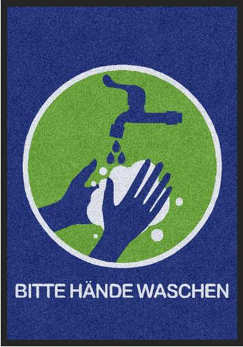 Fussmatte Corona Bitte Hände waschen 3000-Matten-Welt