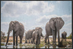 Lade das Bild in den Galerie-Viewer, Fussmatte Elefanten 4518-Matten-Welt

