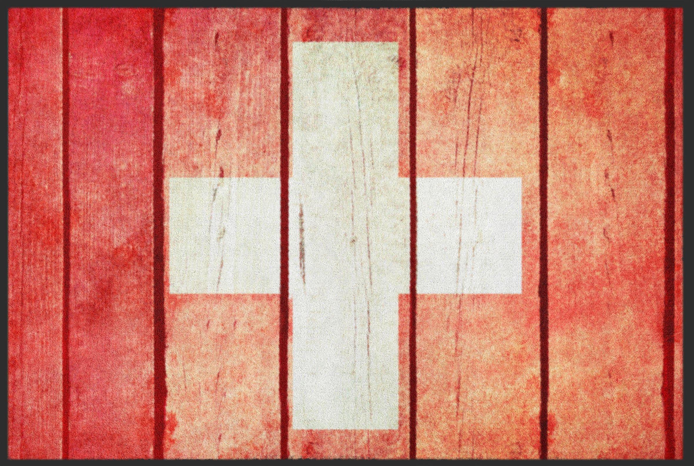 Fussmatte Flagge Schweiz 4336-Matten-Welt