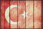 Lade das Bild in den Galerie-Viewer, Fussmatte Flagge Türkei 4465-Matten-Welt
