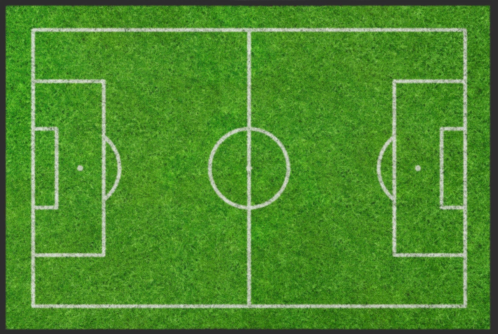 Fussmatte Fußball 4074 - 60 cm x 45 cm / Mit Gummirand