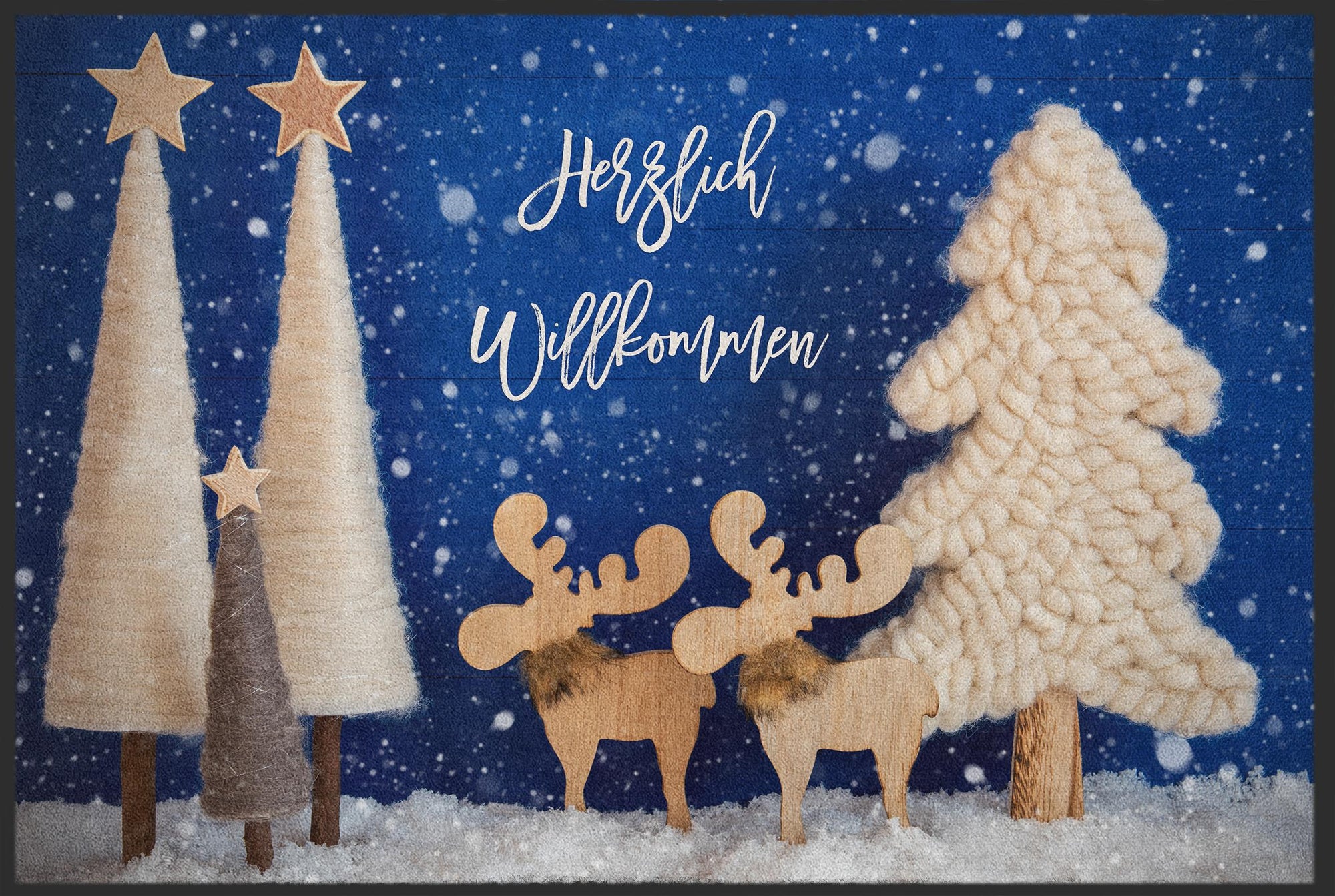 Fussmatte Herzlich Willkommen Weihnachten 10298