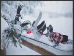 Lade das Bild in den Galerie-Viewer, Fussmatte Snowboard 4967-Matten-Welt
