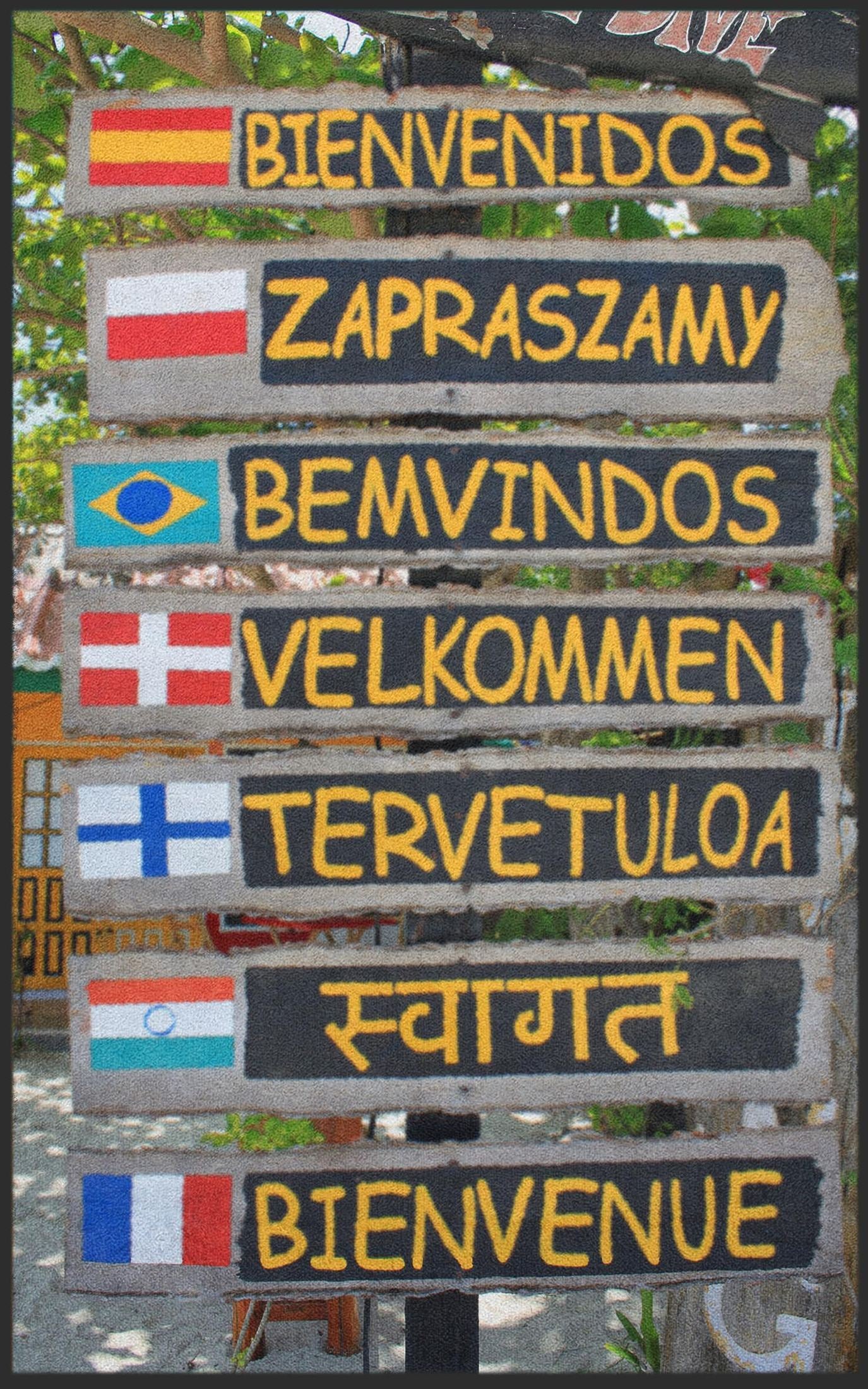 Fussmatte Sprache Willkommen 7003