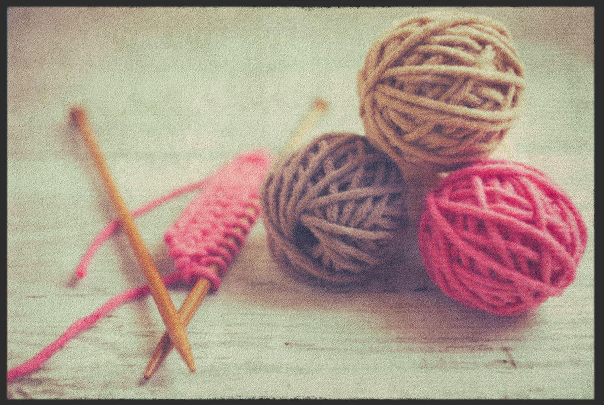 Fussmatte Stricken 6218