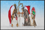 Lade das Bild in den Galerie-Viewer, Fussmatte Weihnachten Tiere 4819-Matten-Welt
