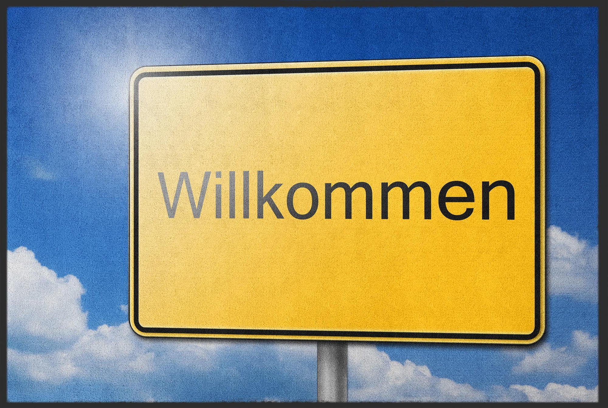 Fussmatte Willkommen 10049