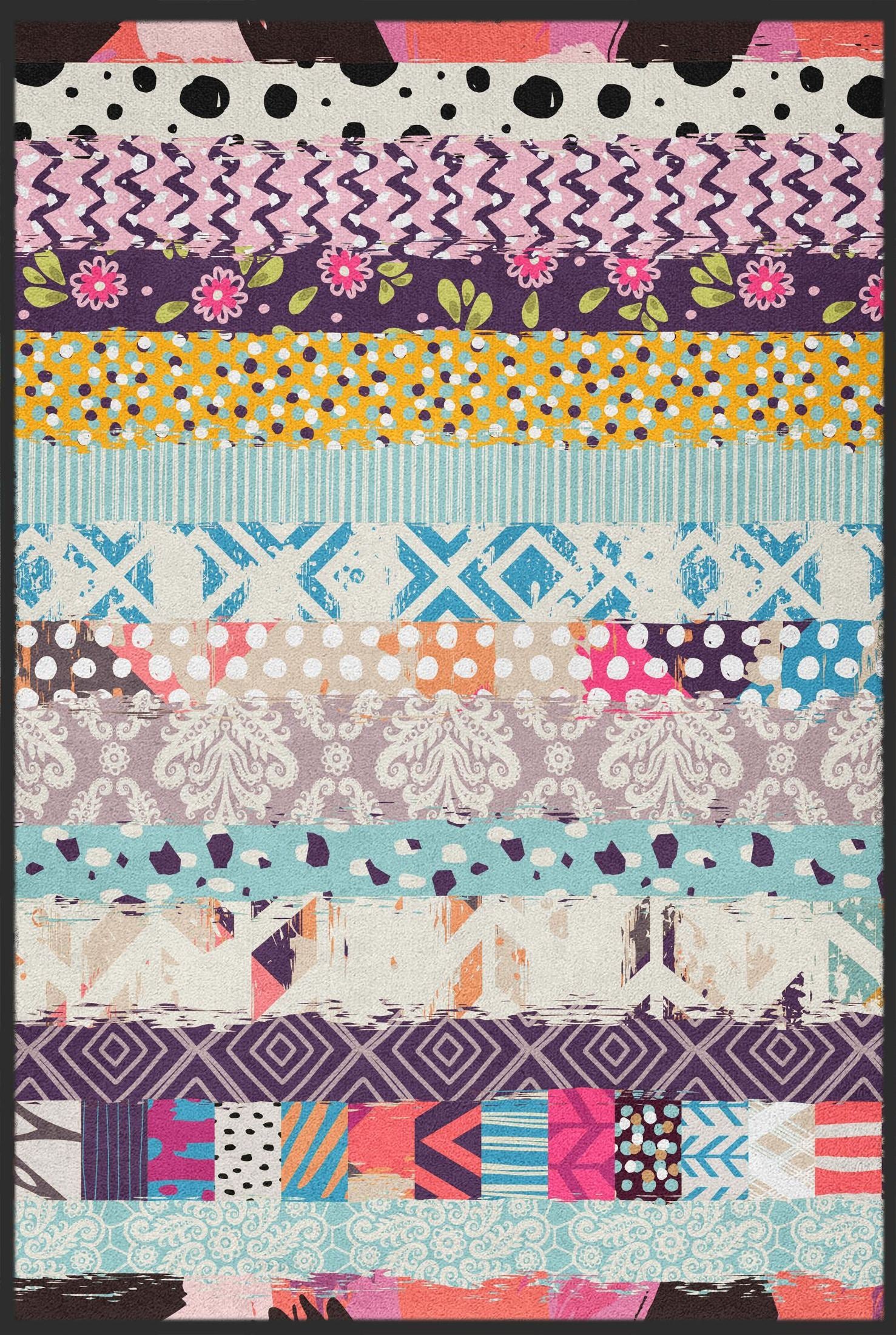 Teppich Patchwork 10120